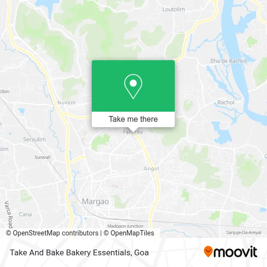 Take And Bake Bakery Essentials map