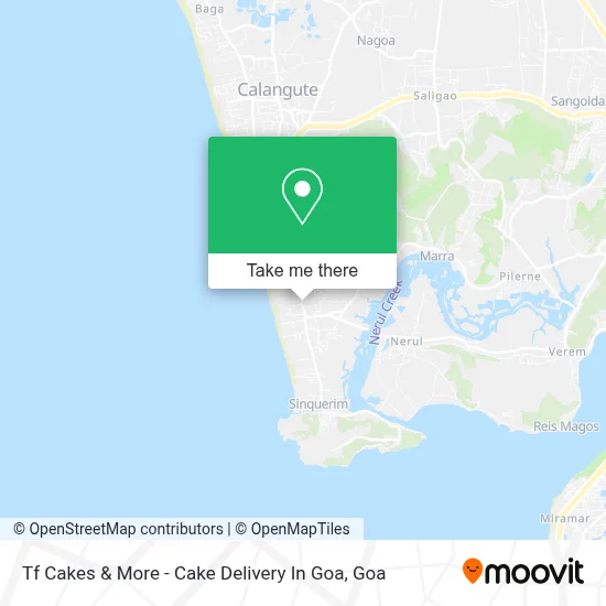 Tf Cakes & More - Cake Delivery In Goa map