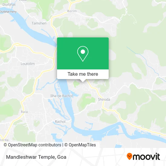 Mandleshwar Temple map
