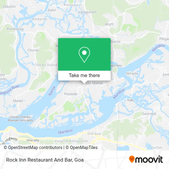 Rock Inn Restaurant And Bar map