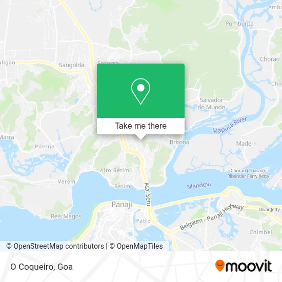 O Coqueiro map