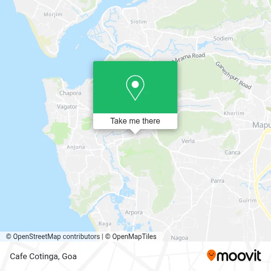 Cafe Cotinga map