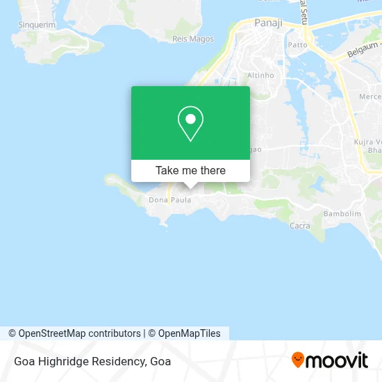 Goa Highridge Residency map