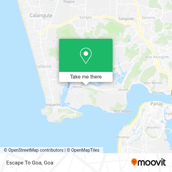 Escape To Goa map