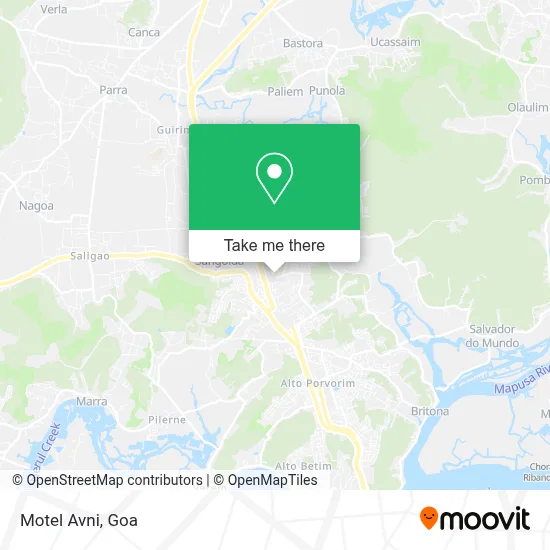 Motel Avni map