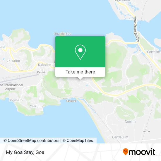 My Goa Stay map