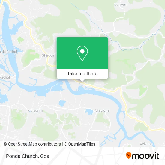 Ponda Church map