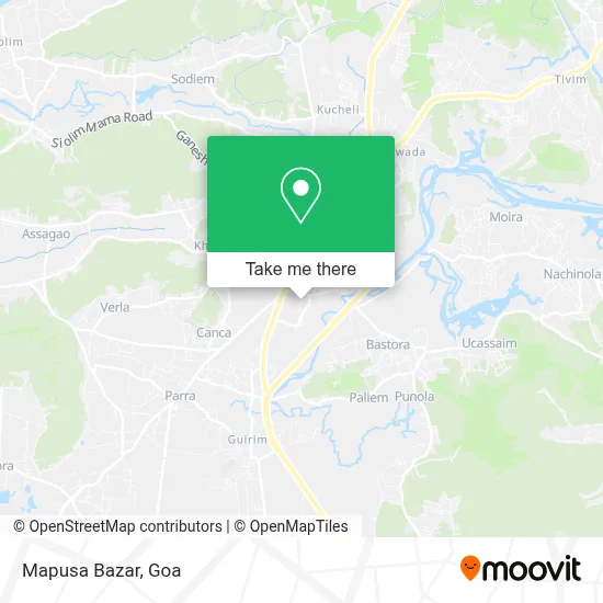 Mapusa Bazar map