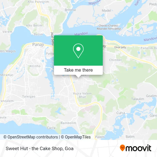 Sweet Hut - the Cake Shop map