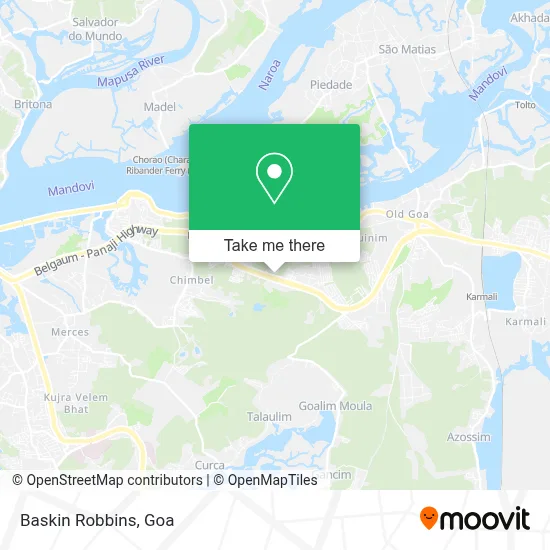 Baskin Robbins map