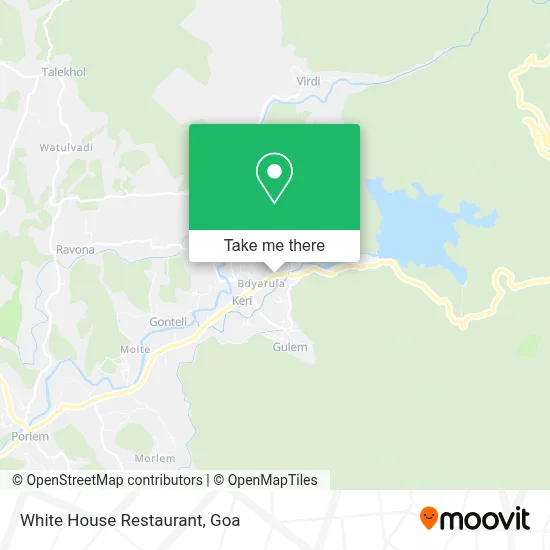White House Restaurant map