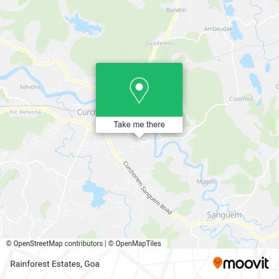 Rainforest Estates map