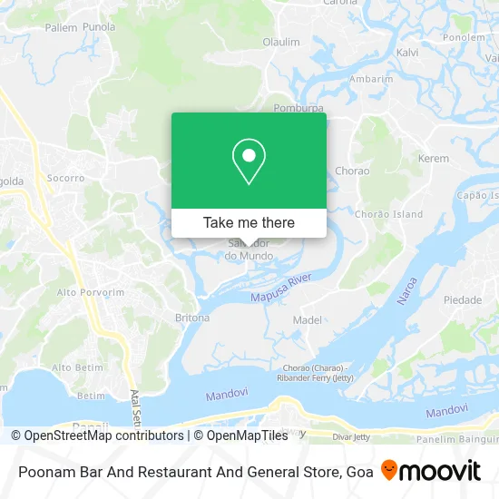 Poonam Bar And Restaurant And General Store map