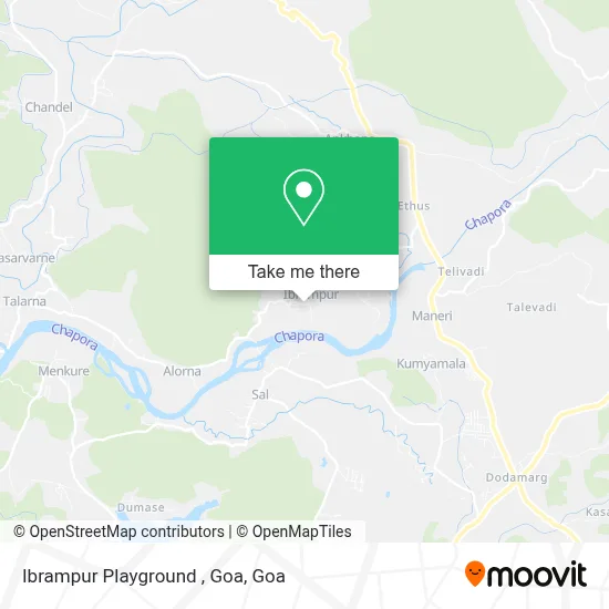 Ibrampur Playground , Goa map