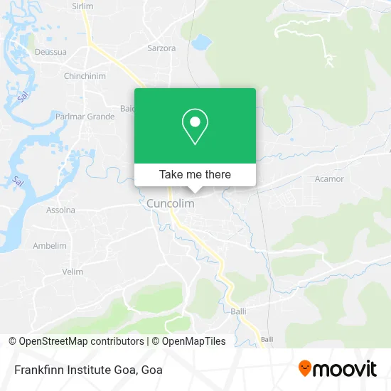 Frankfinn Institute Goa map
