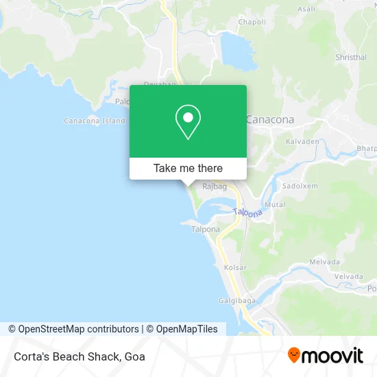 Corta's Beach Shack map