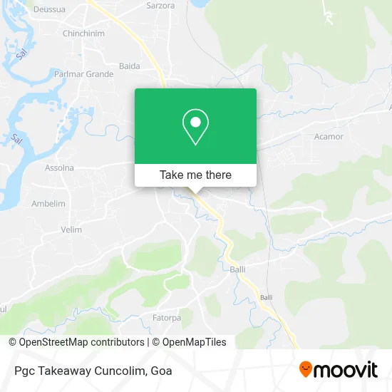 Pgc Takeaway Cuncolim map