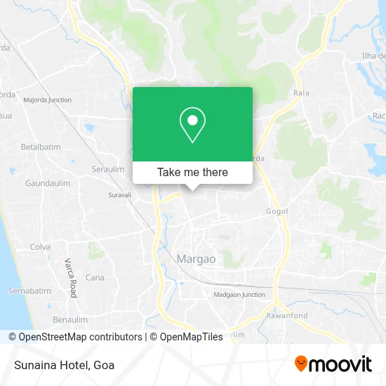 Sunaina Hotel map
