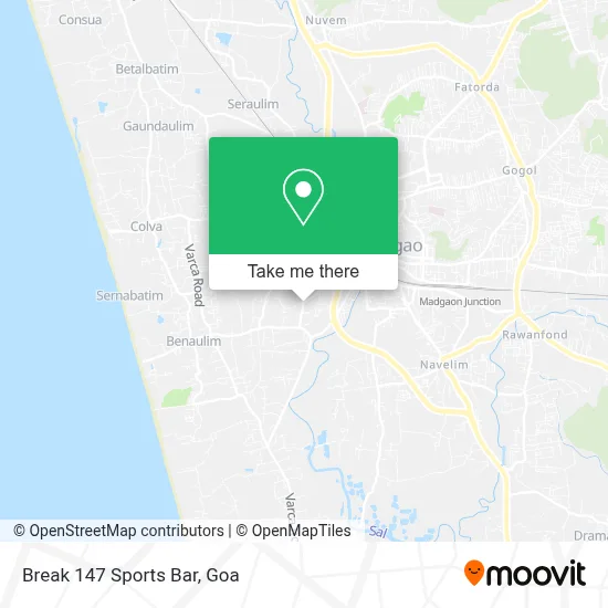 Break 147 Sports Bar map
