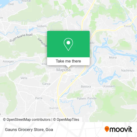 Gauns Grocery Store map