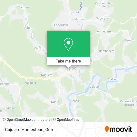 Cajueiro Homestead map