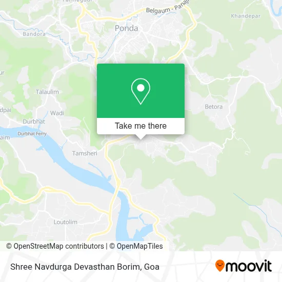 Shree Navdurga Devasthan Borim map