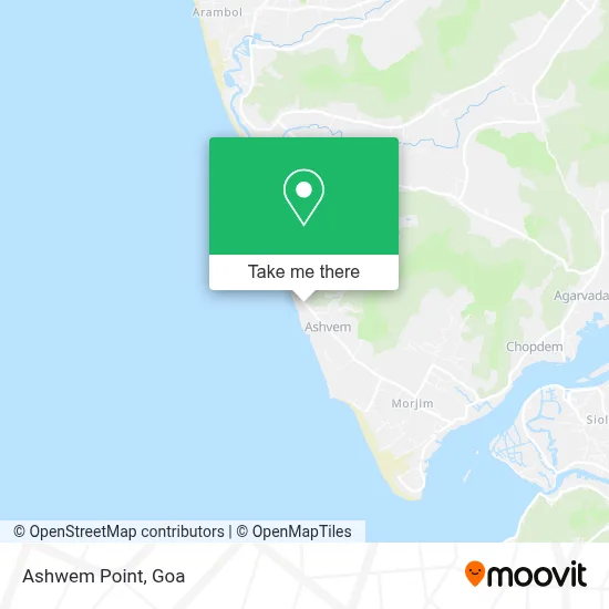 Ashwem Point map