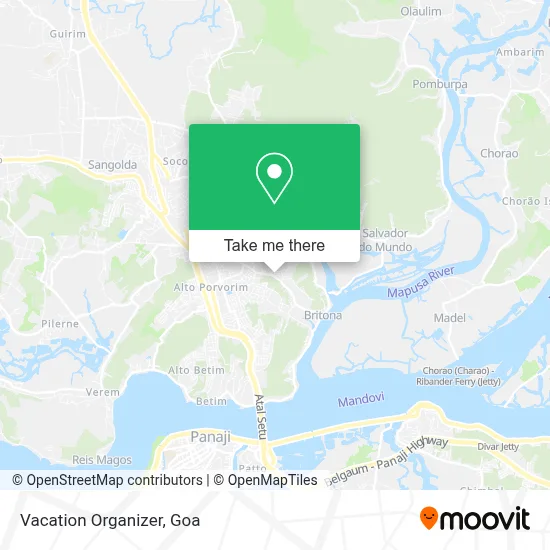 Vacation Organizer map