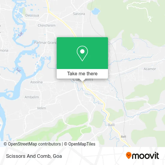 Scissors And Comb map