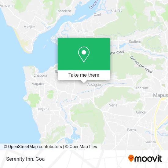 Serenity Inn map