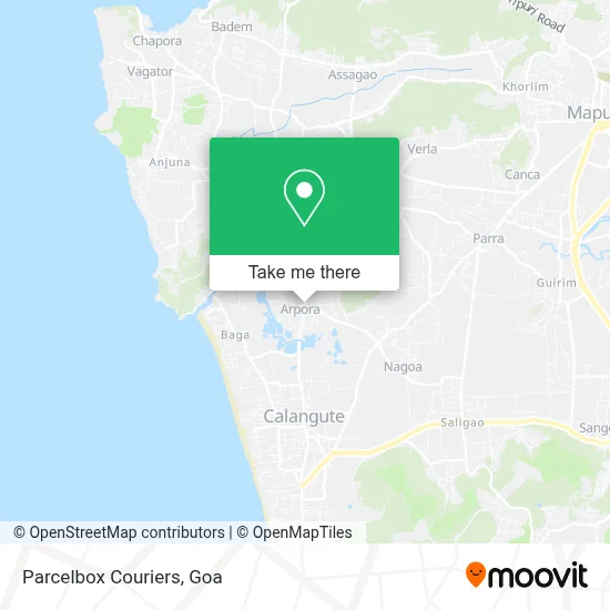 Parcelbox Couriers map