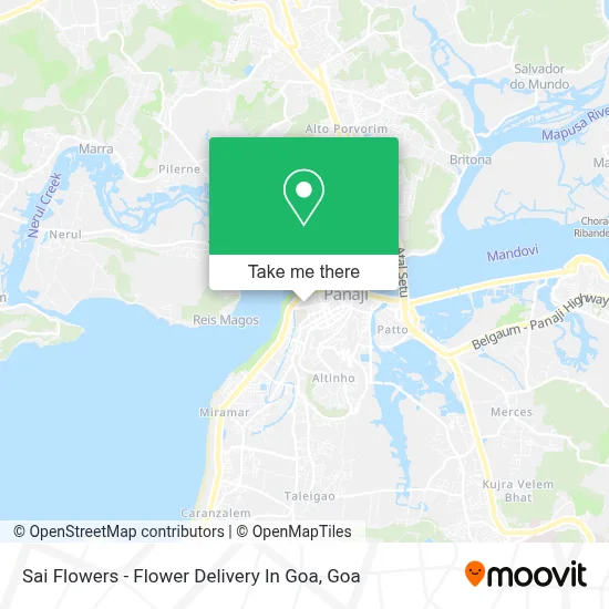 Sai Flowers - Flower Delivery In Goa map