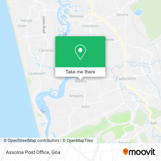 Assolna Post Office map