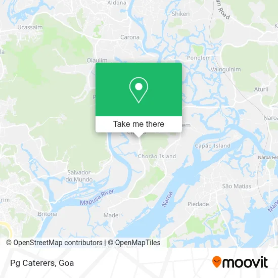 Pg Caterers map