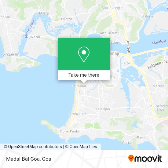 Madal Bal Goa map