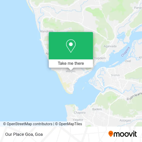 Our Place Goa map