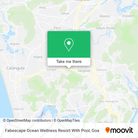 Fabescape Ocean Wellness Resort With Pool map