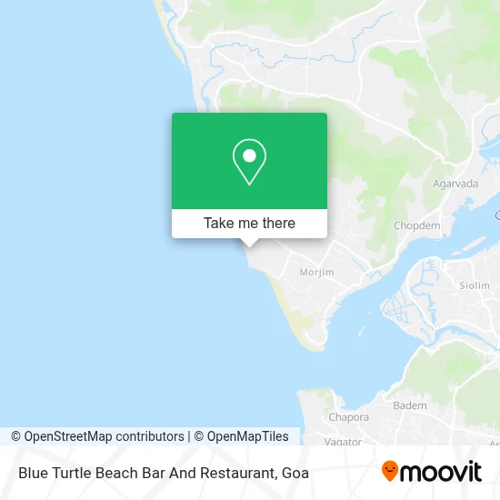 Blue Turtle Beach Bar And Restaurant map
