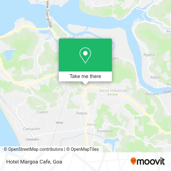 Hotel Margoa Cafe map