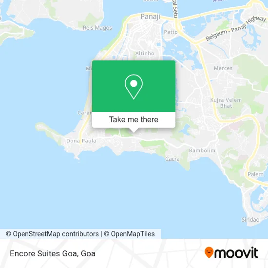 Encore Suites Goa map