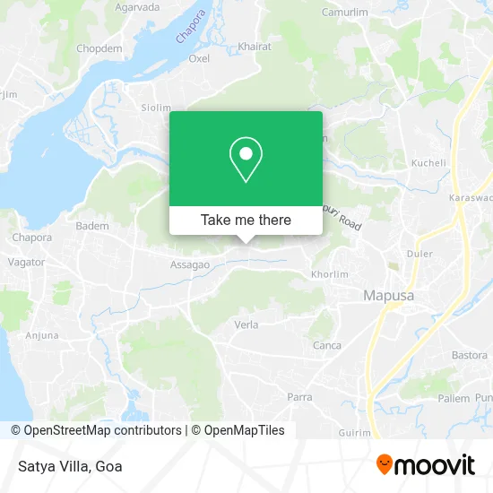 Satya Villa map