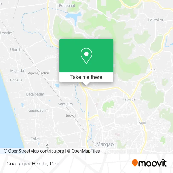 Goa Rajee Honda map