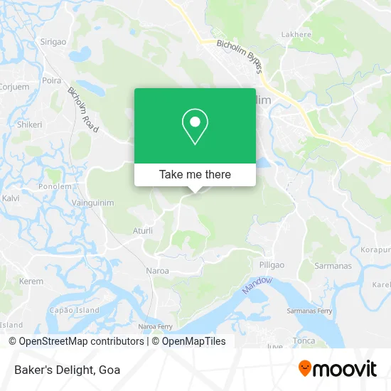 Baker's Delight map