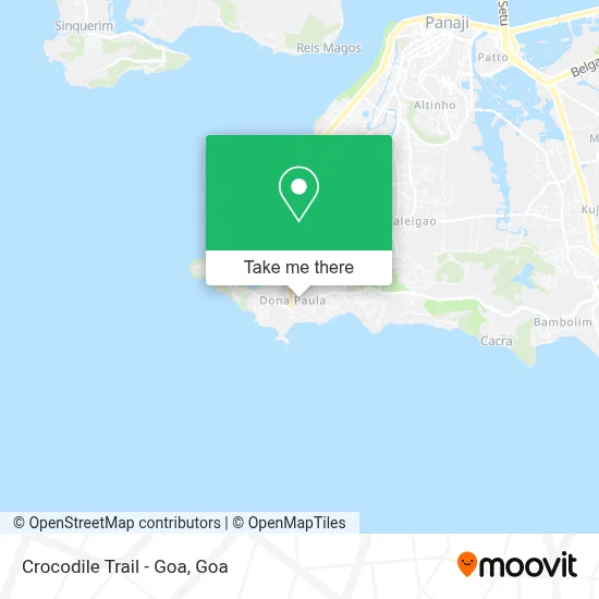 Crocodile Trail - Goa map