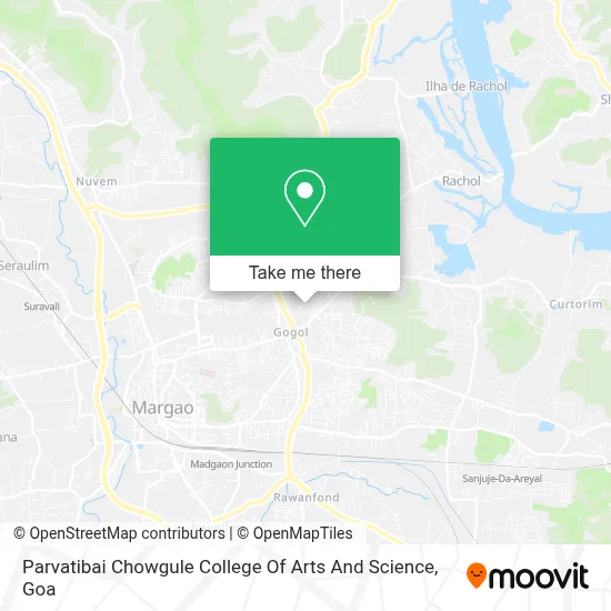 Parvatibai Chowgule College Of Arts And Science map