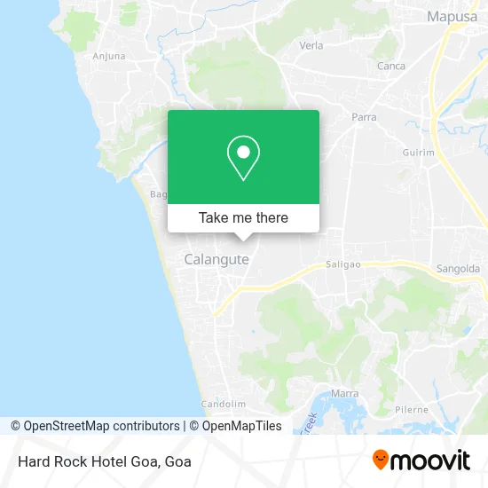 Hard Rock Hotel Goa map