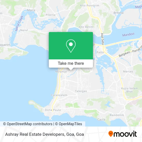 Ashray Real Estate Developers, Goa map