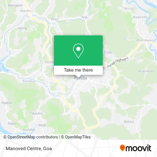Manoved Centre map