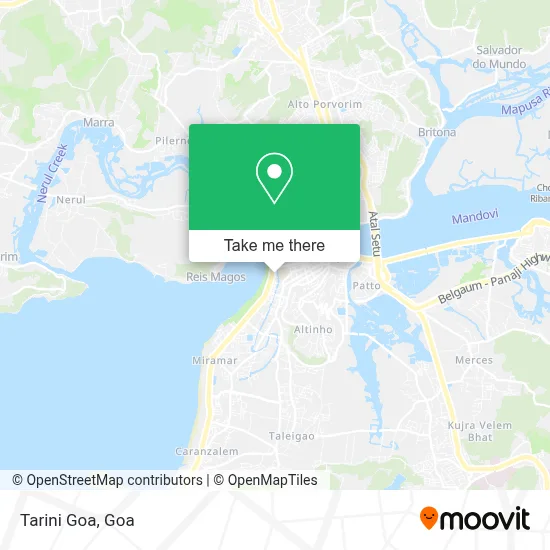 Tarini Goa map
