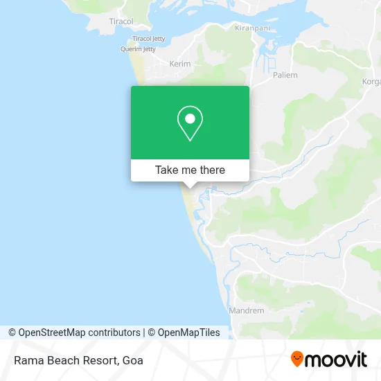 Rama Beach Resort map